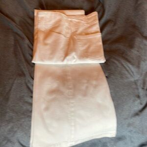 Wide leg white pants. Curvy and comfy. Worn once. Size Large